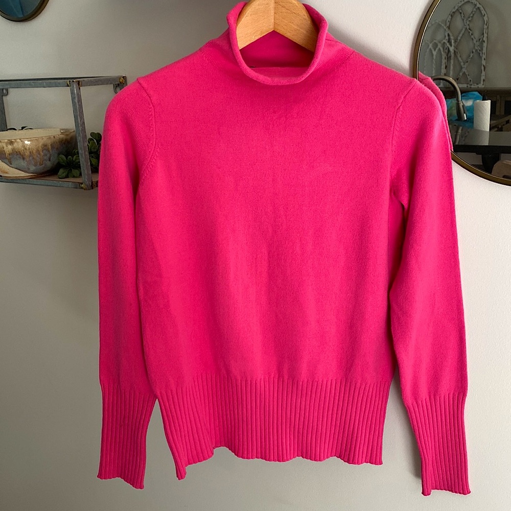 French Connection XS Barbie Pink Turtle Neck Sweater